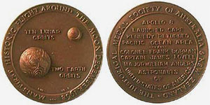 Medal for flight of Apollo 8, 1968