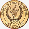 1 dollar 2001 - International Year of the Volunteers