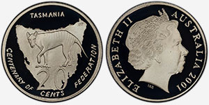 20 cents 2001 Tasmania
