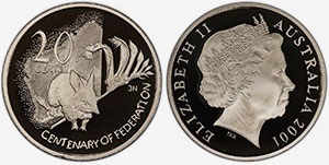 20 cents 2001 Western Australia