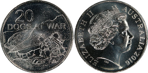 20 cents 2016 Dogs at War