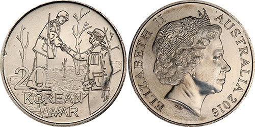 20 cents 2016 Korean War