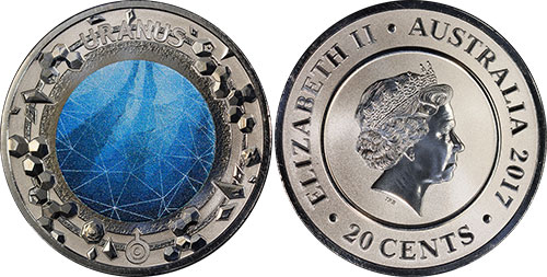 20 cents 2017 Planetary Coins Uranus