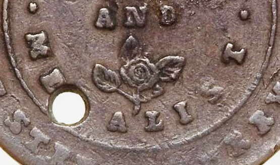 Half penny 1854 - John Craven Thornthwaite - Medalist