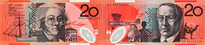 20 dollars Note