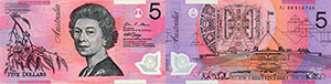 5 dollars Note