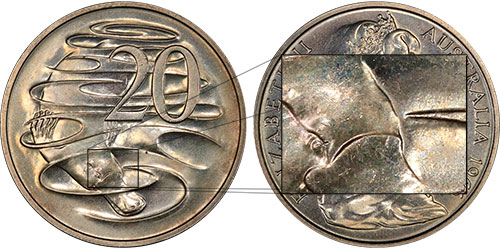 20 cents 1966 - Gap - Canberra mint