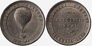 Coppin's Balloon medal, 1858