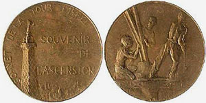Eiffel Tower medal, 1889
