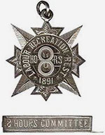 Eight Hours Committee badge, 1891