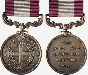 Victorian Volunteer Forces Long Service Medal, 1883