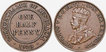 Half penny 1923