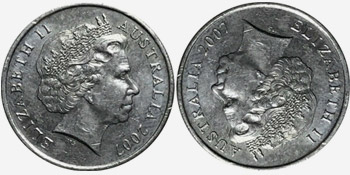 5 cent 2007 - Double Head