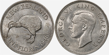 Florin 1946 - New Zealand