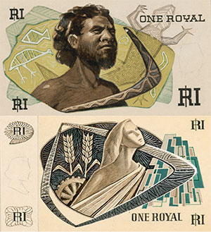 1 royal 1963 Australian Banknote