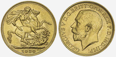 1920 Sydney Gold Sovereign