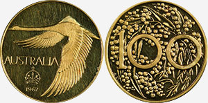 Swan Goose 1967 Meszaros Gold Dollar