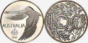 Swan Goose 1967 Meszaros Silver Dollar