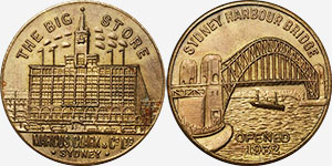 Sydney Harbour Bridge on Australian Medals