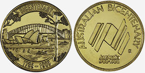 Sydney Harbour Bridge on Australian Medals