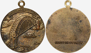 Sydney Harbour Bridge on Australian Medals