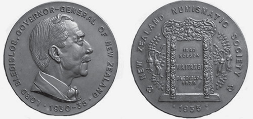 James Berry, Bledisloe Medal for the New Zealand Numismatic Society, 1934