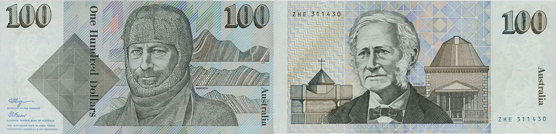 100 dollars 1984 - Decimal banknote