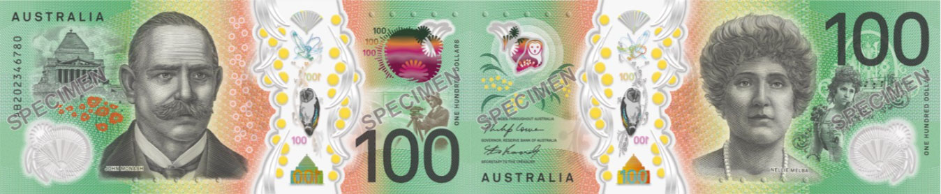 100 dollars 2020 - Decimal banknote