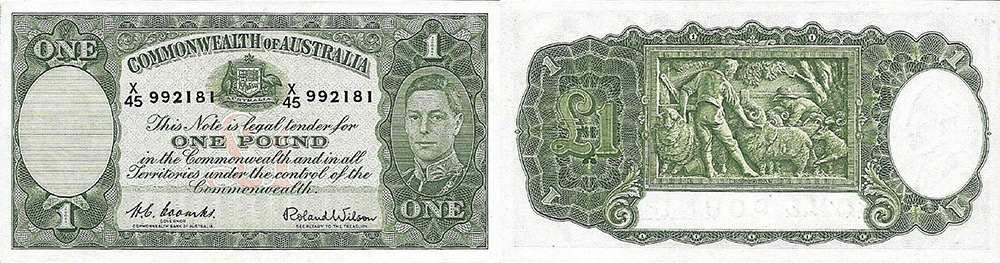 One pound 1938 to 1953 - Australia Banknote