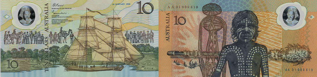10 dollars 1988 - Bicentenary - Decimal banknote