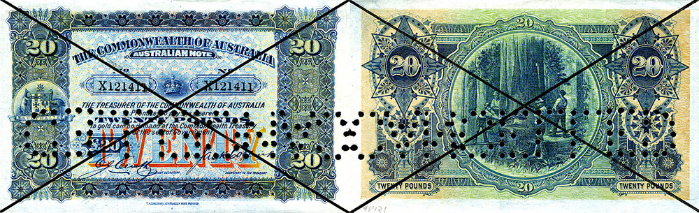 Twenty pounds 1914 to 1938