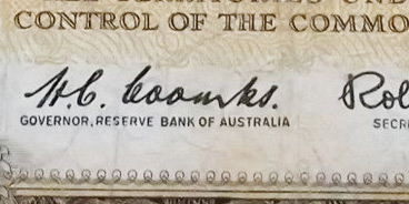 Australian banknote - Reserve Bank of Australia - 10 shillings