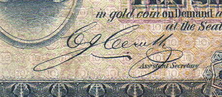 Cerutty - Signature on Australian banknote
