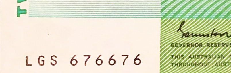Radar - Special serial numbers - Canadian Banknotes