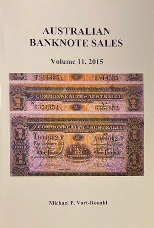 Australian Banknotes Sales - Volume 11, 2015
