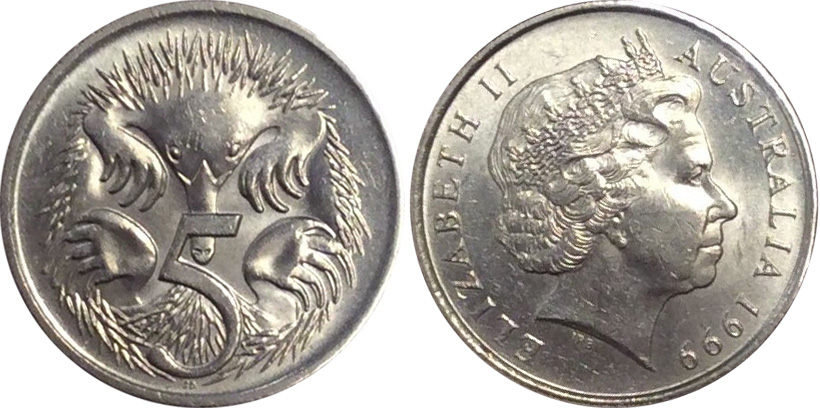 ECHIDNA Details about   2017 Australian Five cent 5c coin UNC ex mint set 