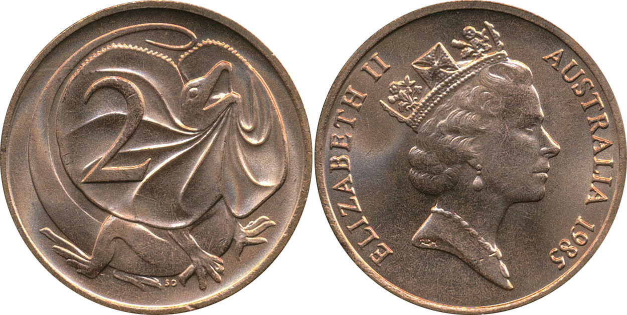 1988 2 cent unc coin
