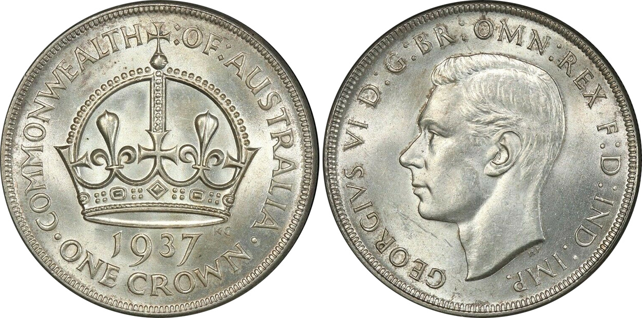 Crown 1938 - Australian coin