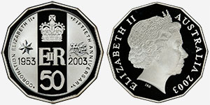 50 cents 2003 - Coronation silver