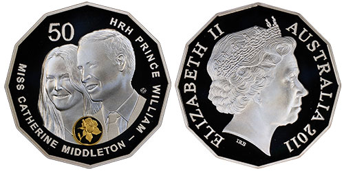 50 cents 2011 - Royal Wedding