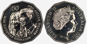 50 cents 2011 - Royal Wedding