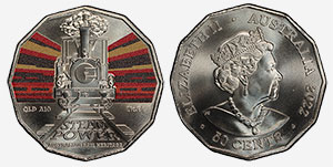 50 cents 2022 QLD – Queensland Rail A10 No.6 Australia