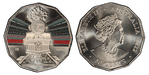 50 cents 2022 The Commonwealth Railways NM Class NM25 Australia