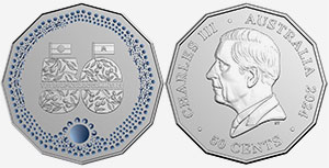 50 cents 2024 Coloured NAIDOC