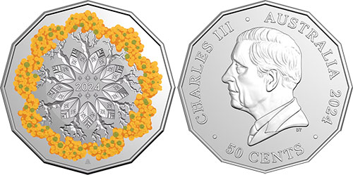 Fifty cent 2024 Native Flora - Australian coin
