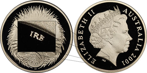 5 cents 2001 Small head Australia
