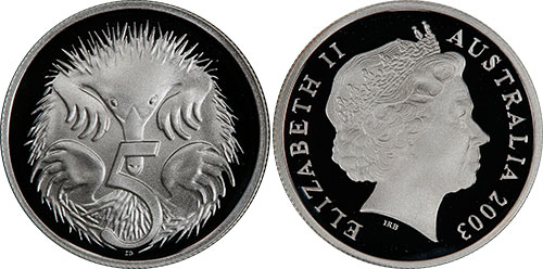 5 cents 2003 Silver Australia