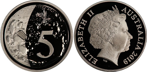 5 cents 2018 Moon Landing 50th Anniversary