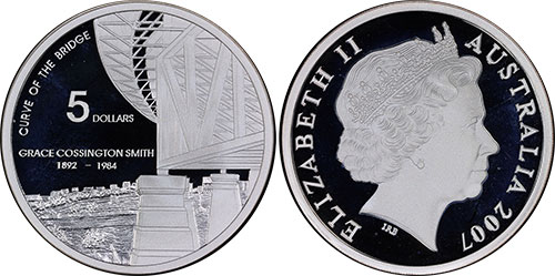 5 dollars 2007 Grace Cossington Smith - Australian coin