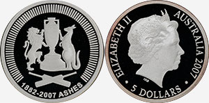 5 dollars 2007 The Ashes - Australian coin